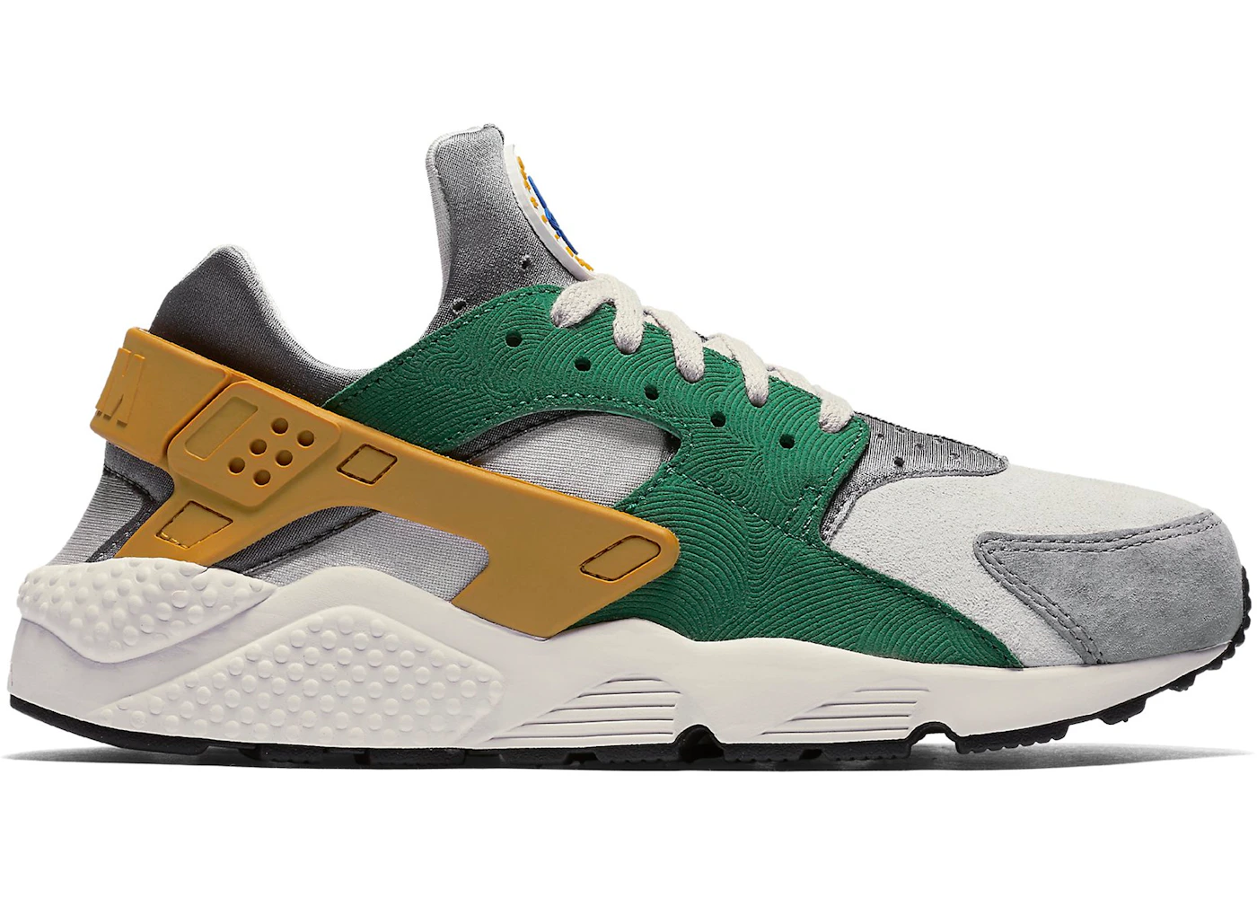 Nike Air Huarache Run Pine Green Gold Leaf