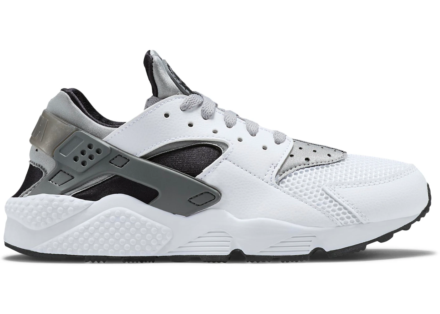 Nike Air Huarache Run White Wolf Grey Black