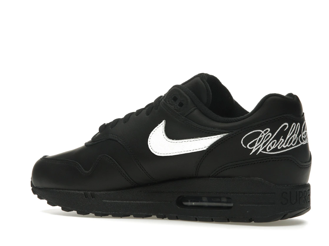 Vue 22 de Nike Air Max 1 '87 SP Supreme Black White