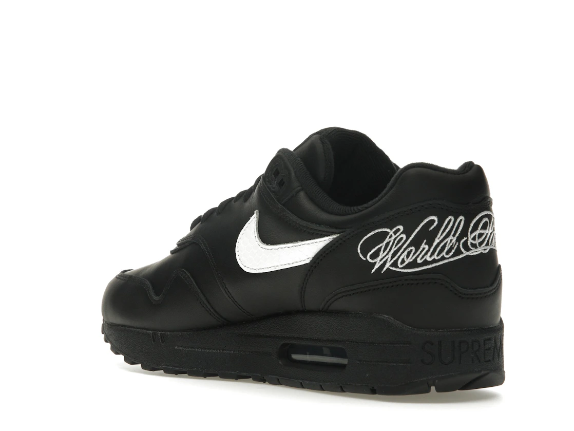 Vue 24 de Nike Air Max 1 '87 SP Supreme Black White