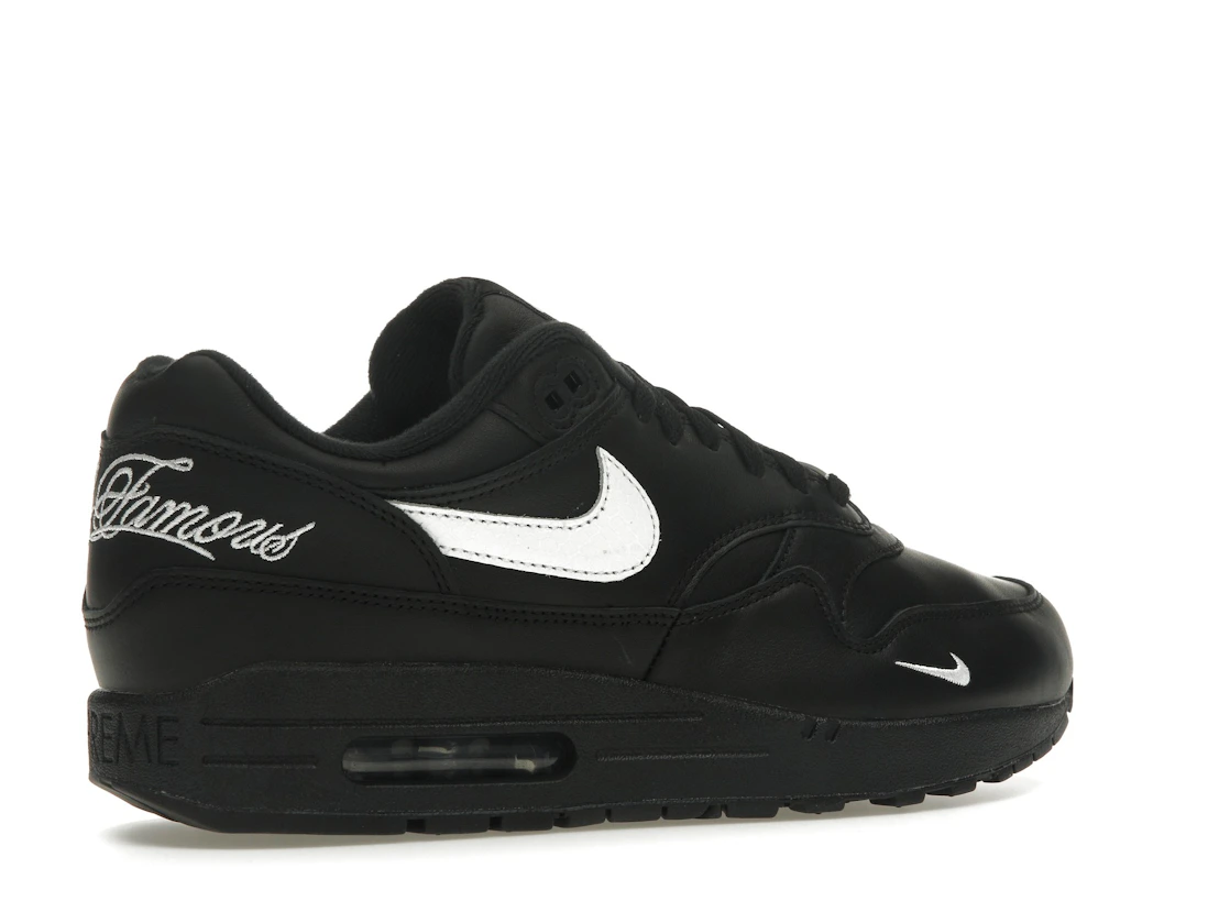 Vue 34 de Nike Air Max 1 '87 SP Supreme Black White