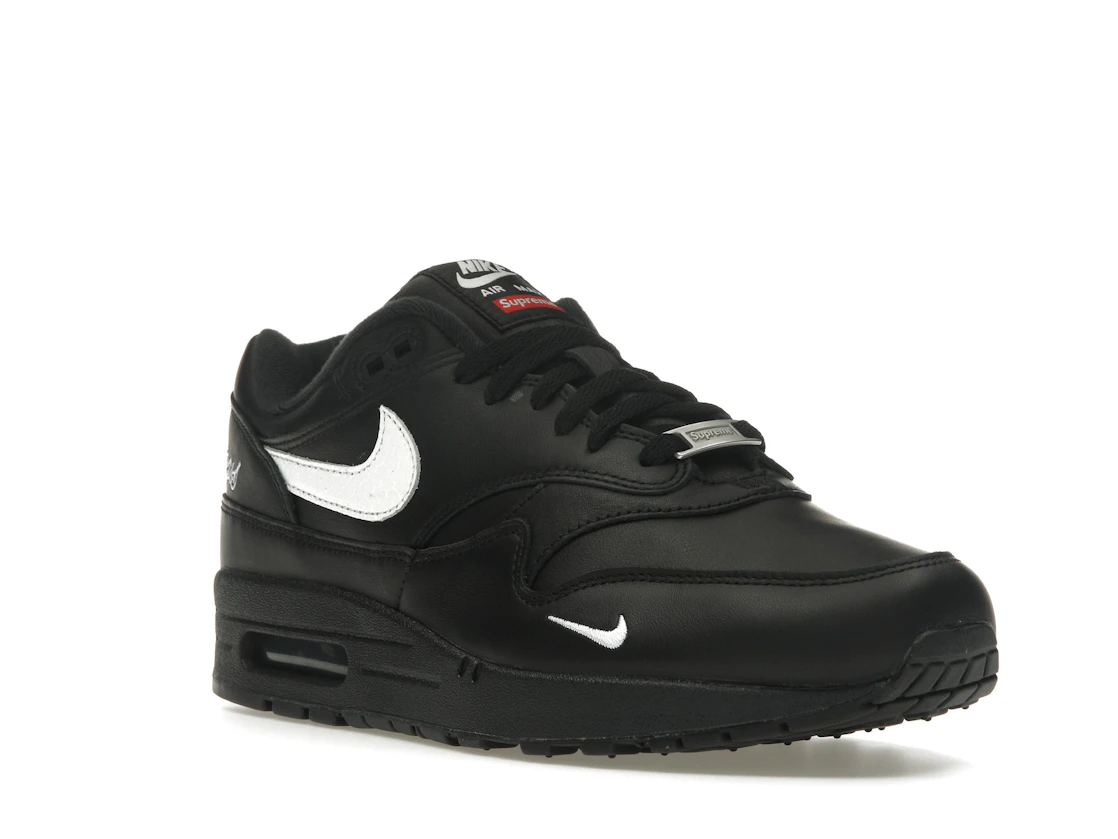 Vue 6 de Nike Air Max 1 '87 SP Supreme Black White