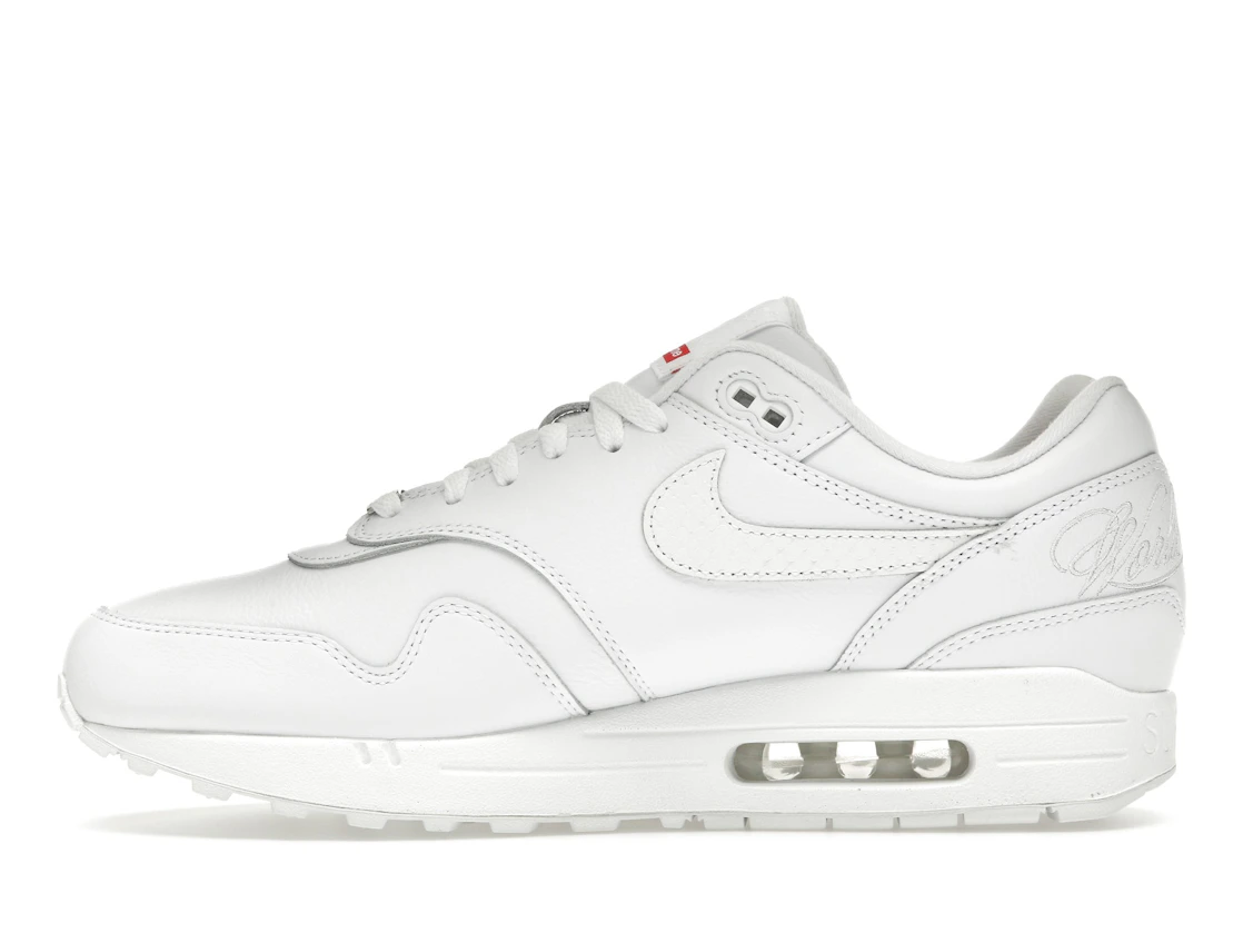 Vue 19 de Nike Air Max 1 '87 SP Supreme Triple White