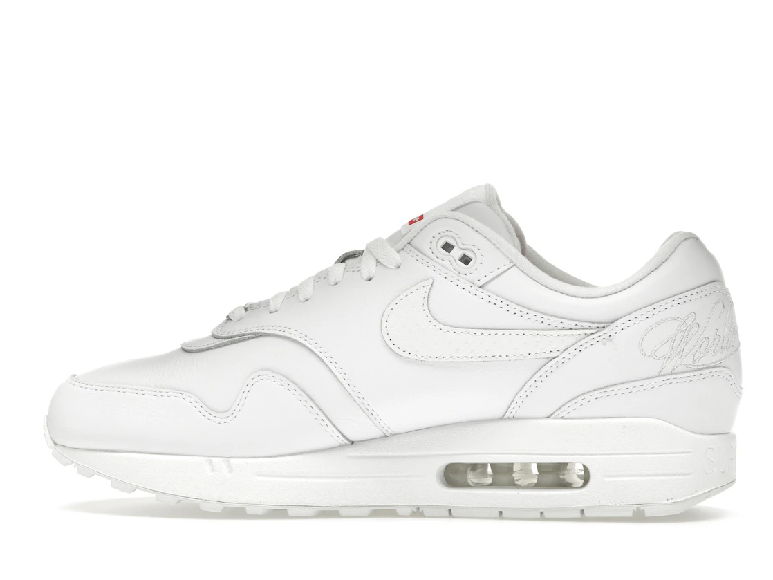 Vue 20 de Nike Air Max 1 '87 SP Supreme Triple White