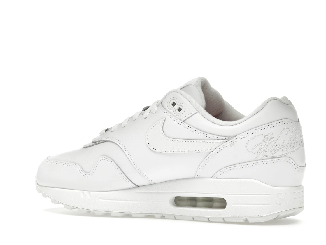 Vue 22 de Nike Air Max 1 '87 SP Supreme Triple White