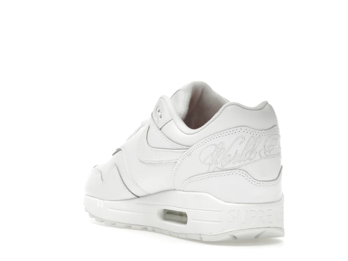 Vue 25 de Nike Air Max 1 '87 SP Supreme Triple White