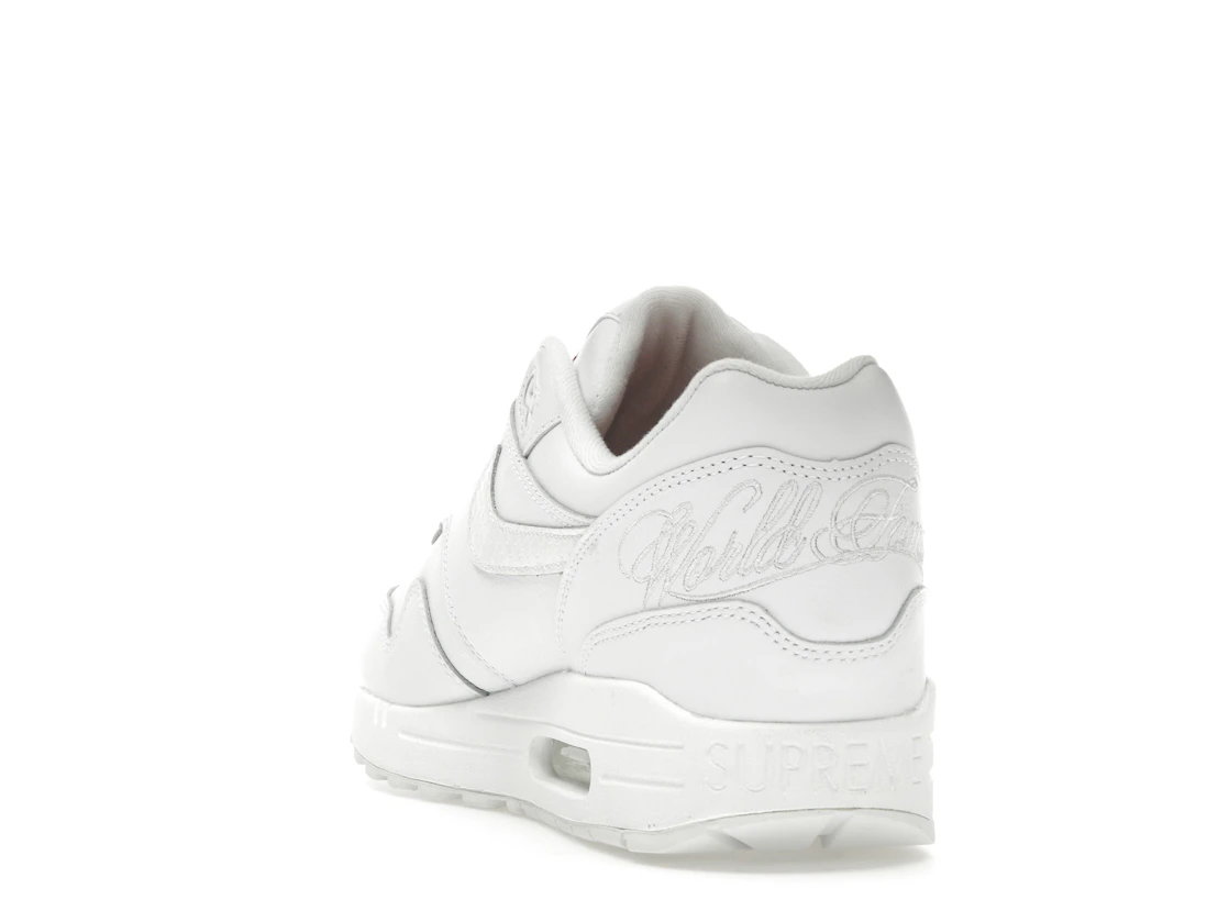 Vue 26 de Nike Air Max 1 '87 SP Supreme Triple White