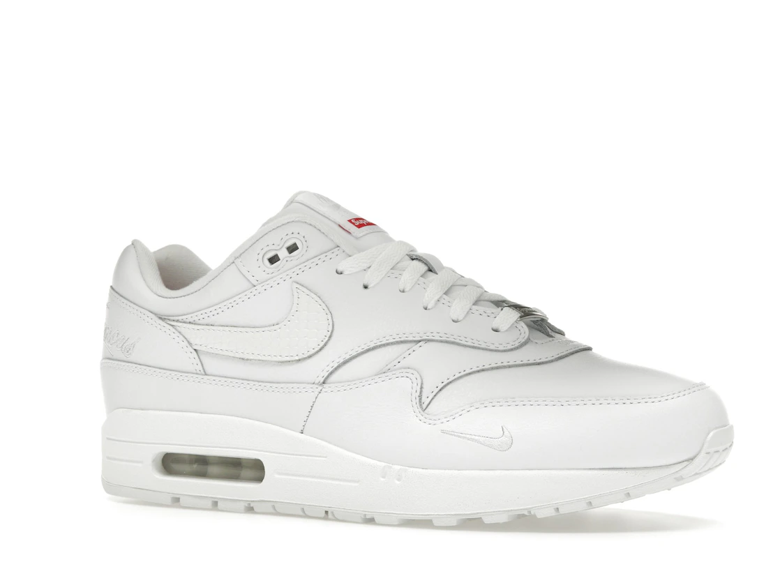 Vue 4 de Nike Air Max 1 '87 SP Supreme Triple White