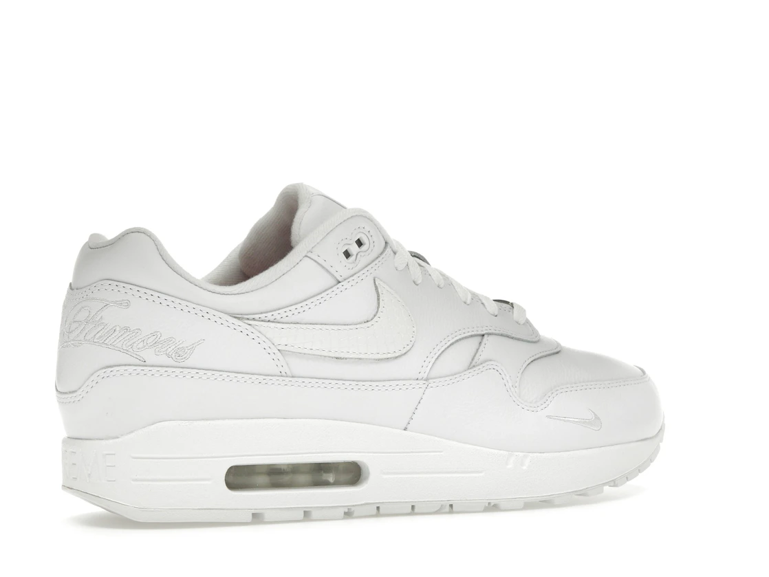 Vue 34 de Nike Air Max 1 '87 SP Supreme Triple White