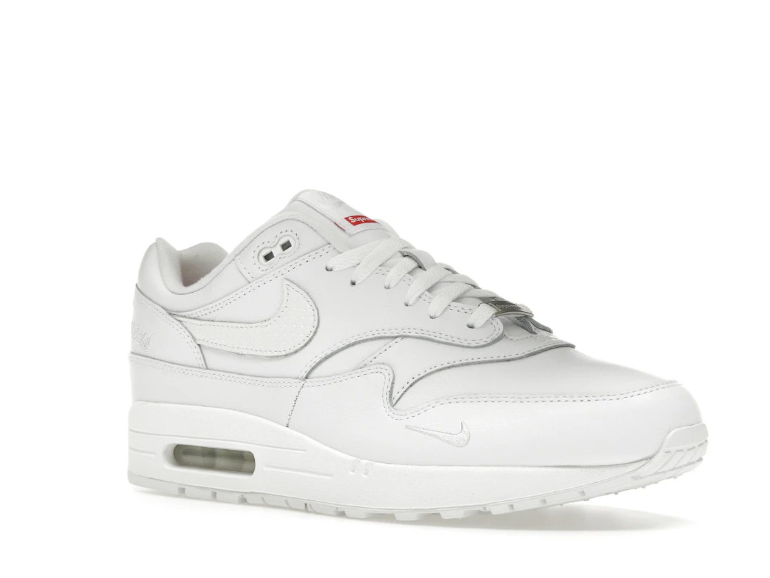 Vue 5 de Nike Air Max 1 '87 SP Supreme Triple White