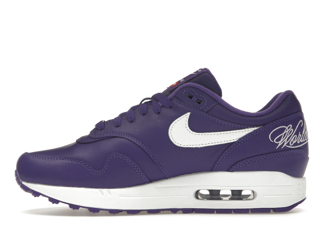 Vue 19 de Nike Air Max 1 '87 SP Supreme Varsity Purple
