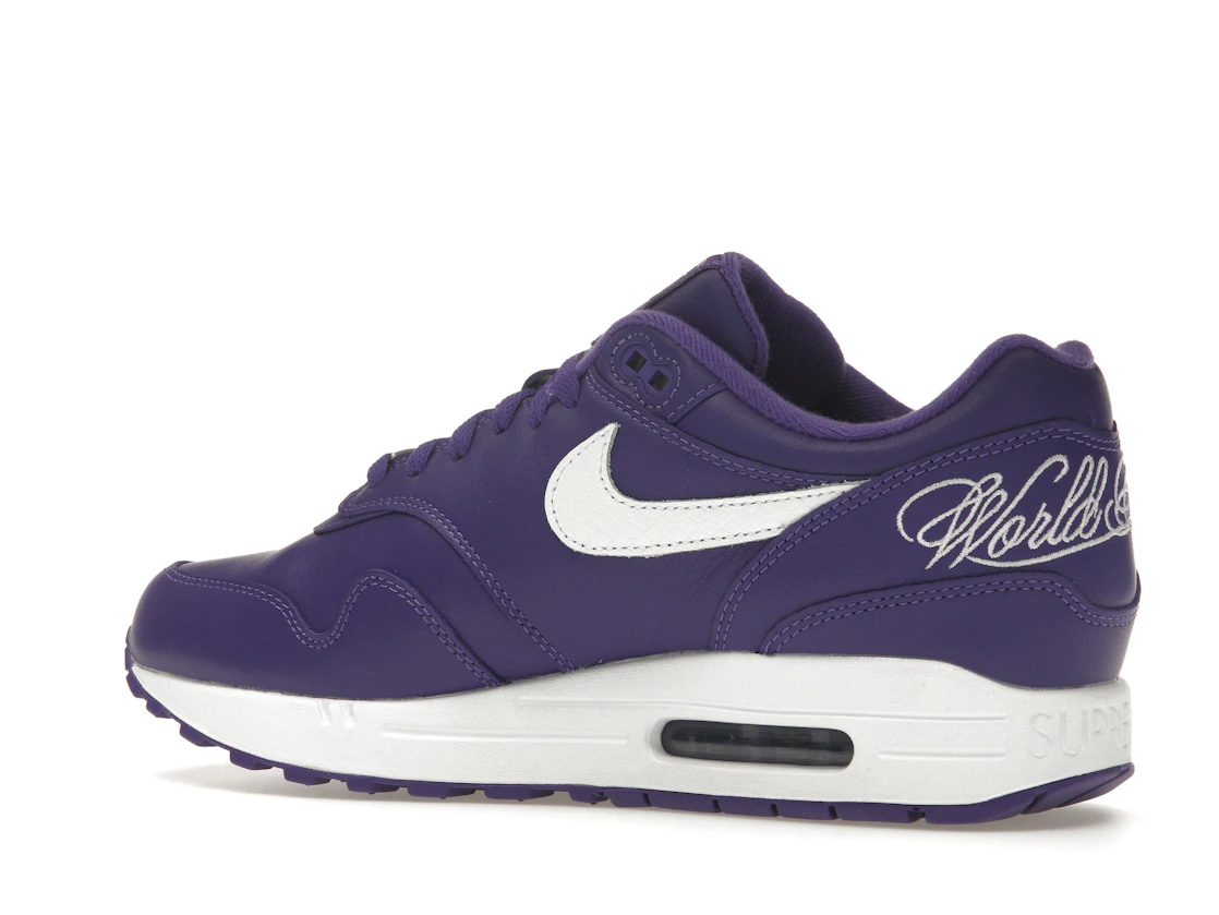 Vue 22 de Nike Air Max 1 '87 SP Supreme Varsity Purple