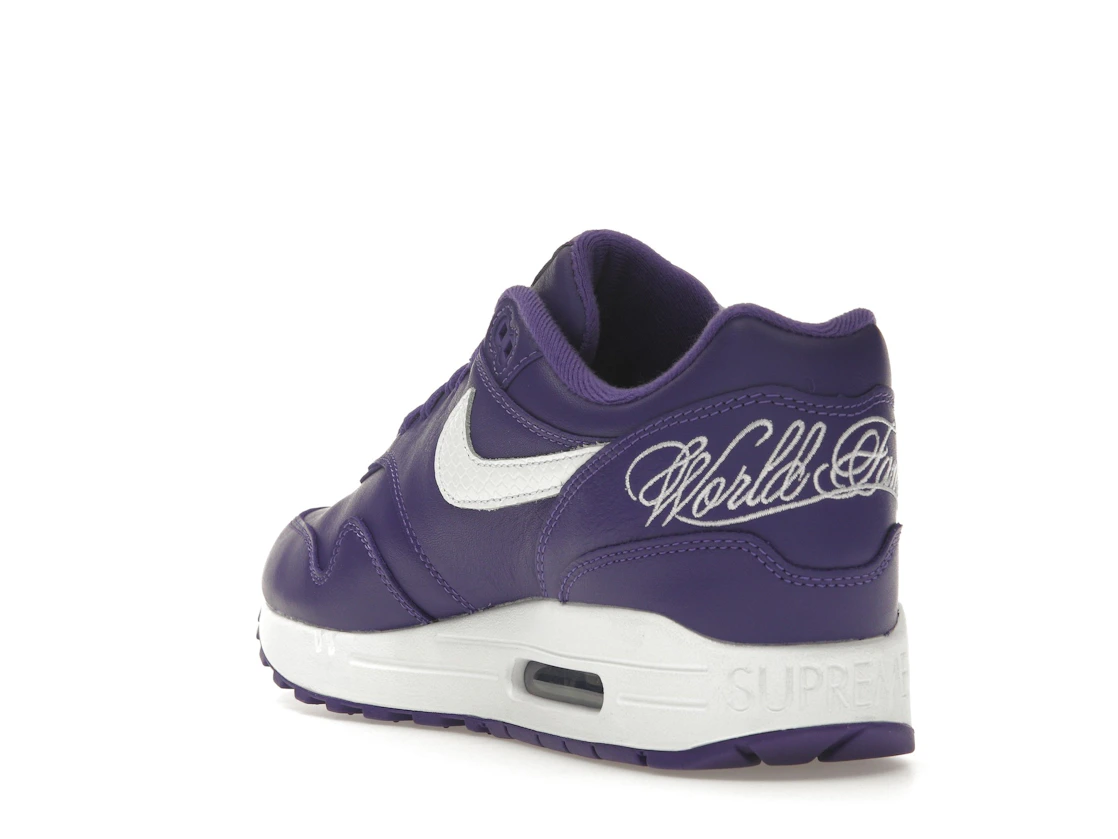 Vue 25 de Nike Air Max 1 '87 SP Supreme Varsity Purple