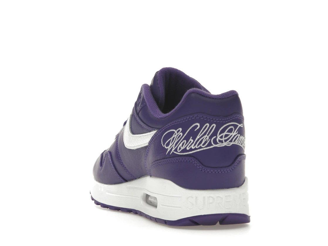 Vue 26 de Nike Air Max 1 '87 SP Supreme Varsity Purple