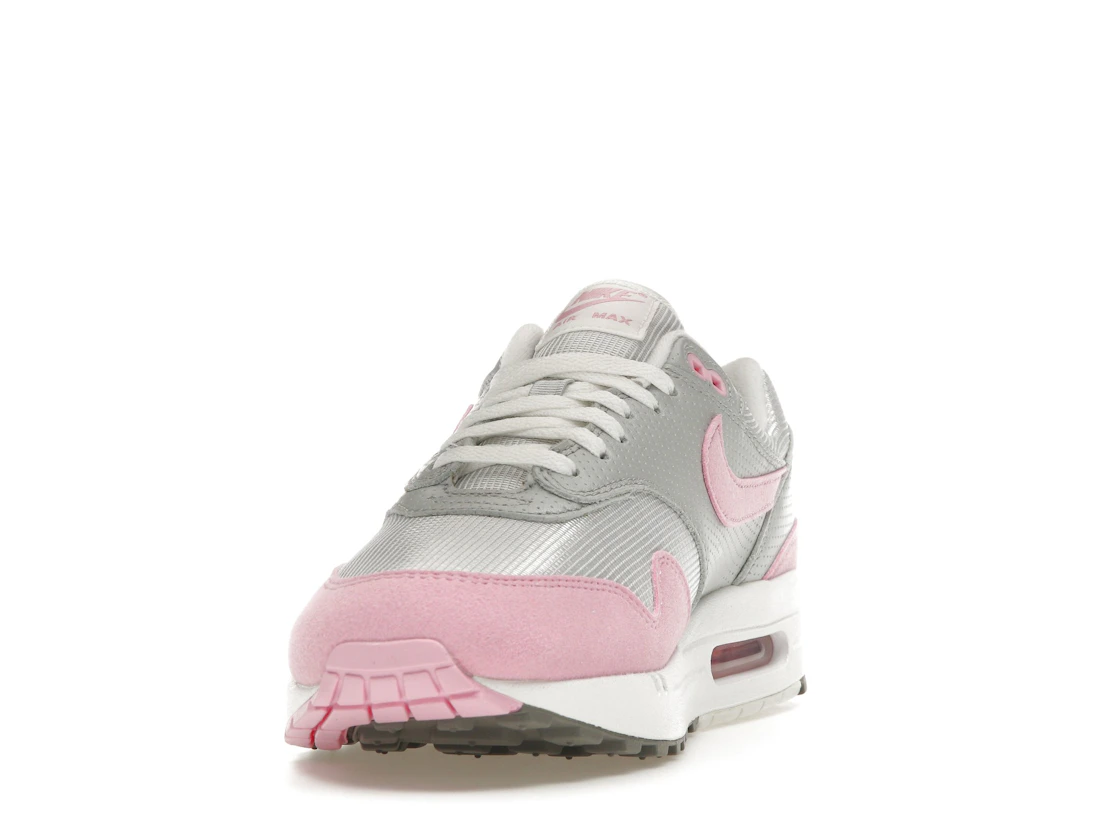 Vue 12 de Nike Air Max 1 '87 Metallic Platinum Pink Rise 
