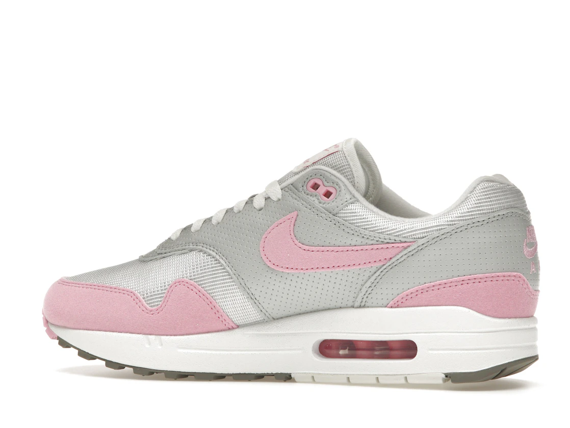 Vue 21 de Nike Air Max 1 '87 Metallic Platinum Pink Rise 
