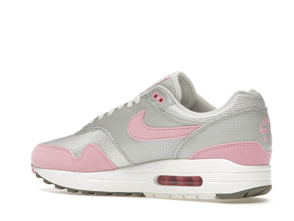 Vue 22 de Nike Air Max 1 '87 Metallic Platinum Pink Rise 