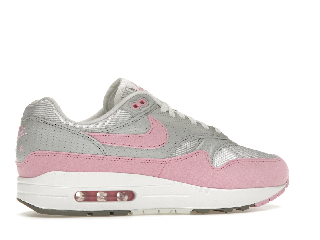 Vue 35 de Nike Air Max 1 '87 Metallic Platinum Pink Rise 
