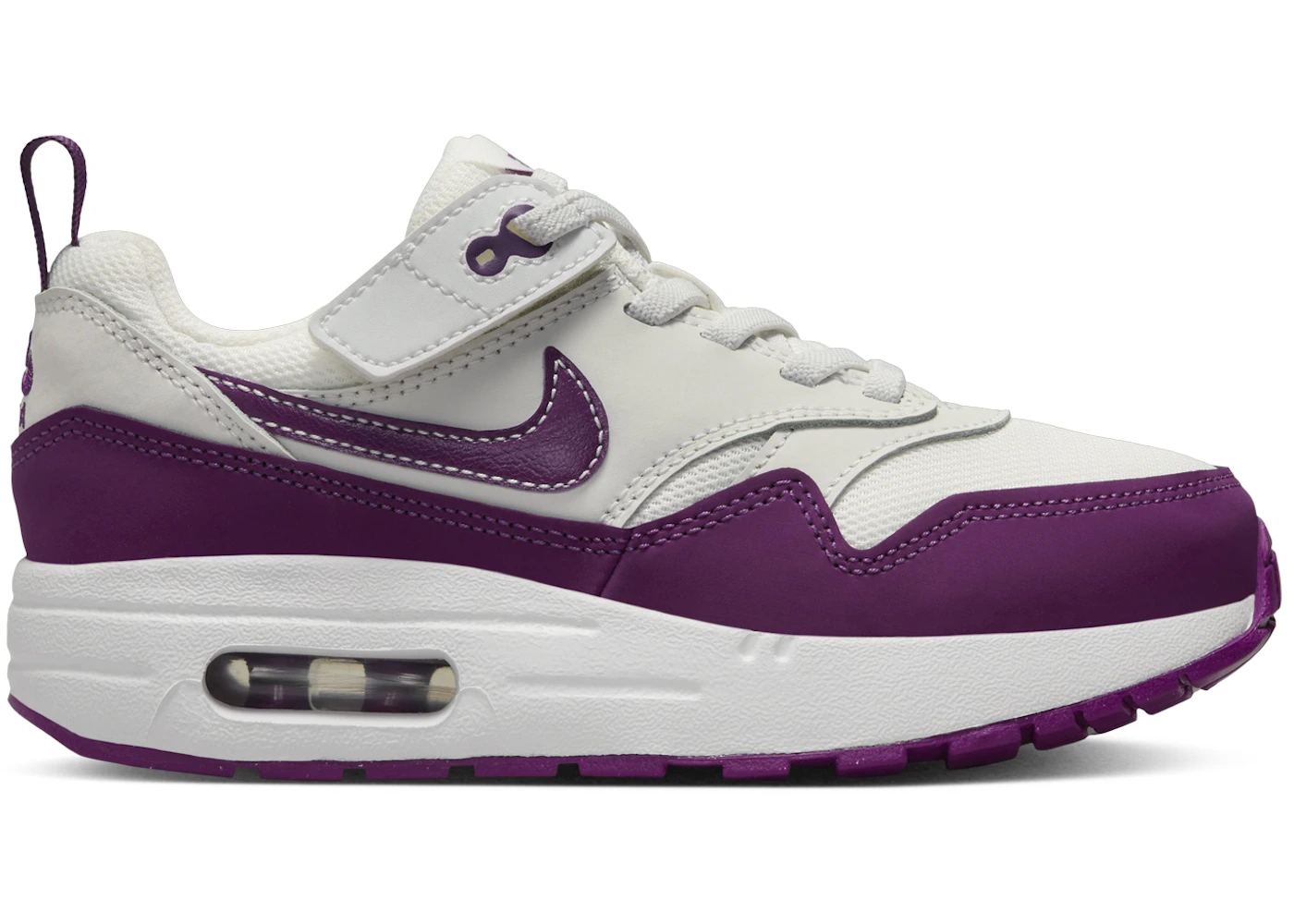 Nike Air Max 1 EasyOn Summit White White Viotech (PS)