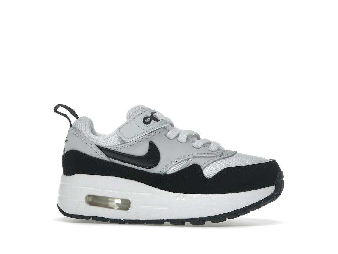 Vue 2 de Nike Air Max 1 EasyOn White Black (PS)