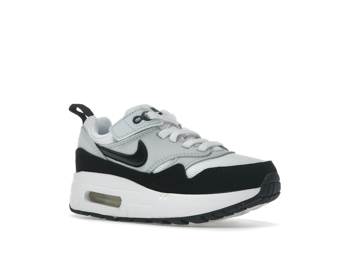 Vue 4 de Nike Air Max 1 EasyOn White Black (PS)