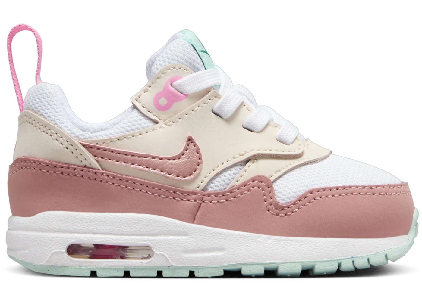 Nike Air Max 1 EasyOn White Guava Ice Pink Spell Red Stardust (I)