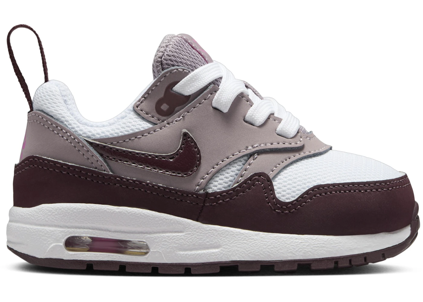 Nike Air Max 1 EasyOn White Light Violet Ore Playful Pink Burgundy Crush (I)