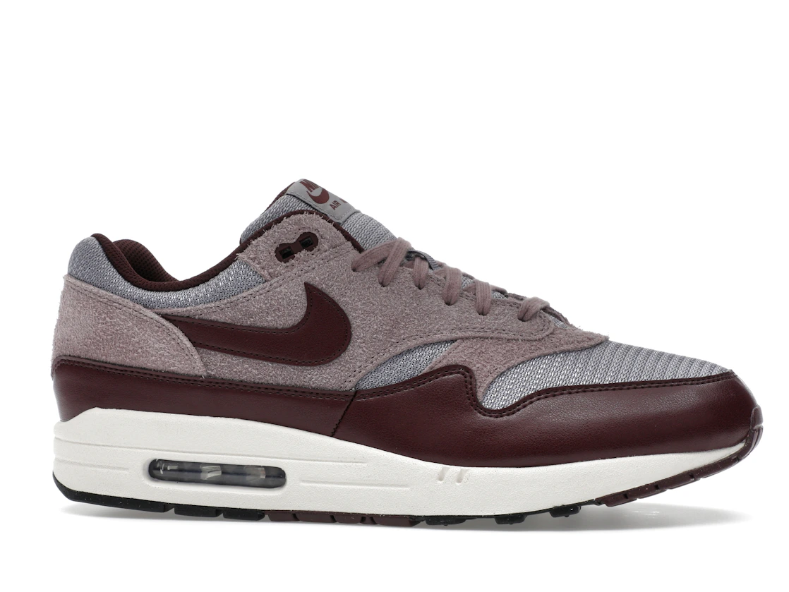 Vue 2 de Nike Air Max 1 Essential PRM Cement Grey Burgundy Crush