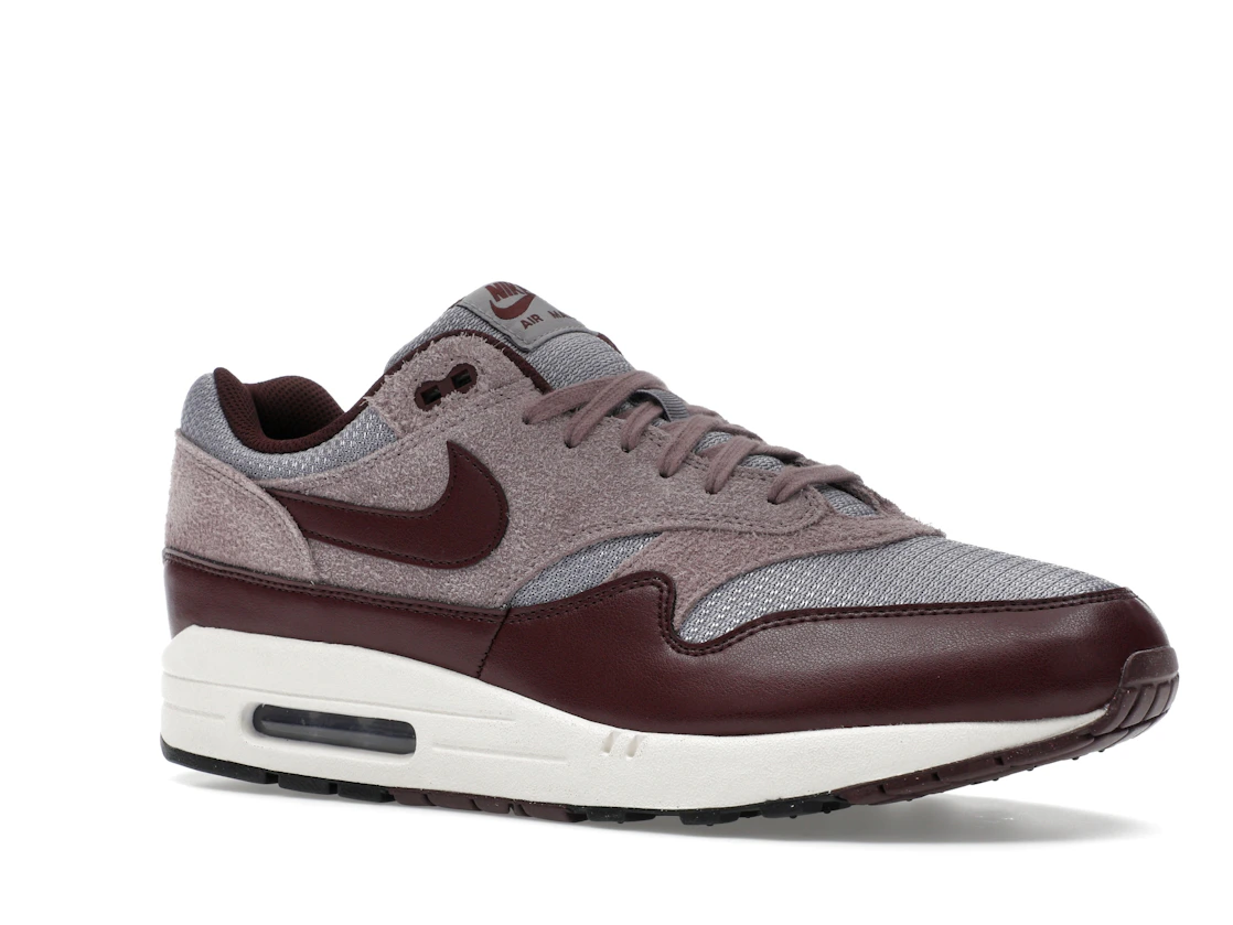 Vue 4 de Nike Air Max 1 Essential PRM Cement Grey Burgundy Crush