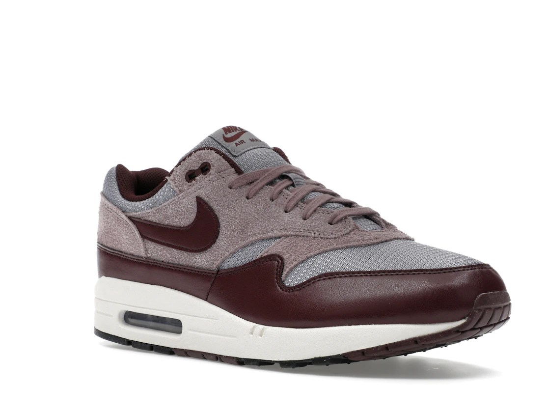 Vue 5 de Nike Air Max 1 Essential PRM Cement Grey Burgundy Crush