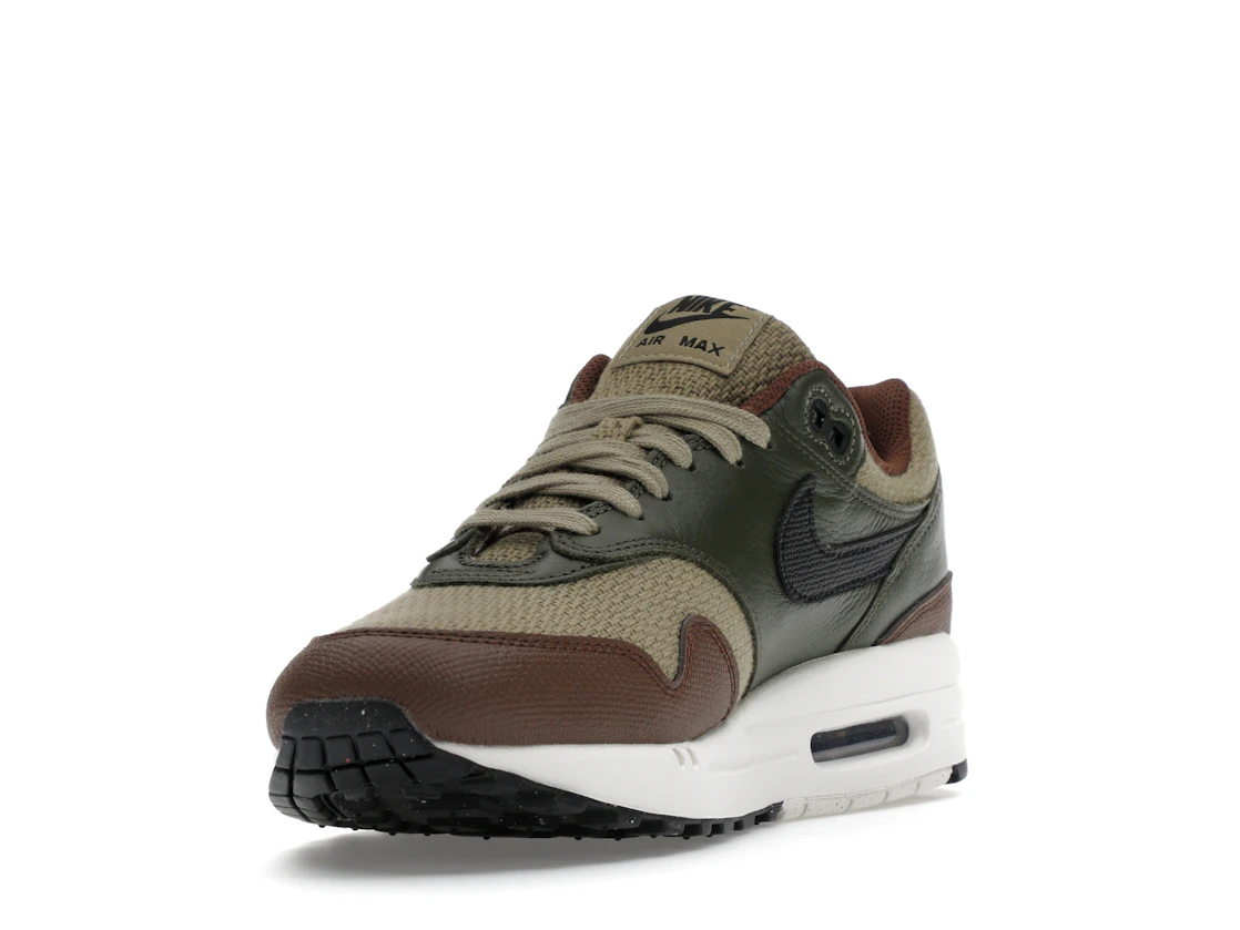 Vue 13 de Nike Air Max 1 Essential PRM Neutral Olive Cacao Wow