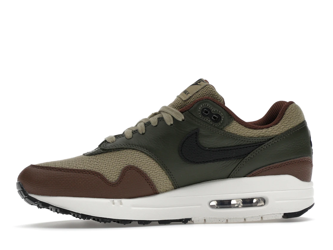 Vue 18 de Nike Air Max 1 Essential PRM Neutral Olive Cacao Wow