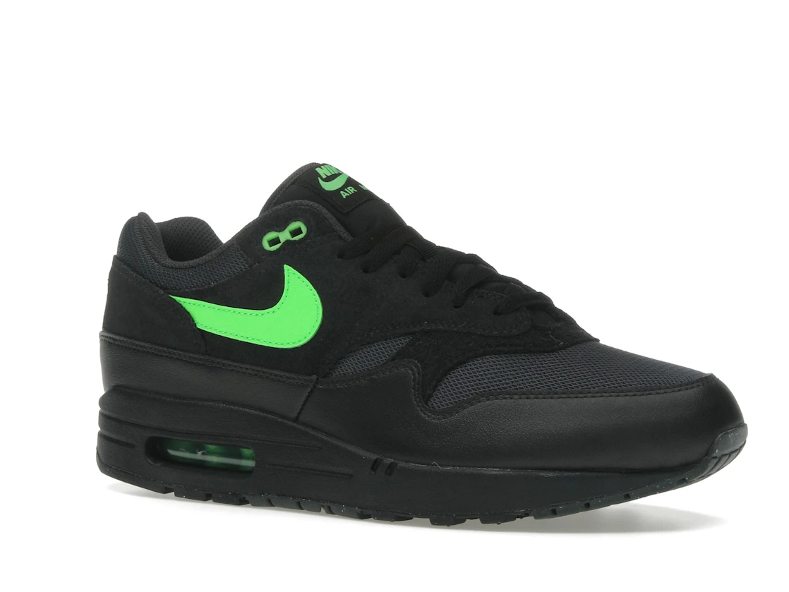 Vue 4 de Nike Air Max 1 Essential Black Green Strike