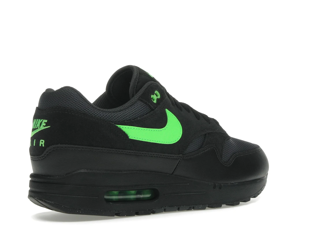 Vue 33 de Nike Air Max 1 Essential Black Green Strike