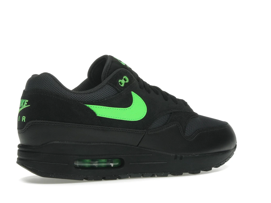 Vue 34 de Nike Air Max 1 Essential Black Green Strike
