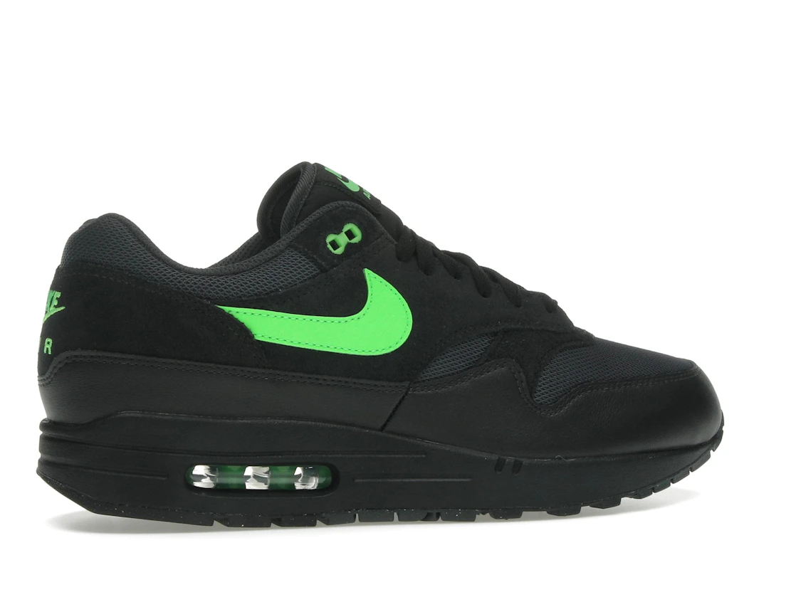 Vue 35 de Nike Air Max 1 Essential Black Green Strike