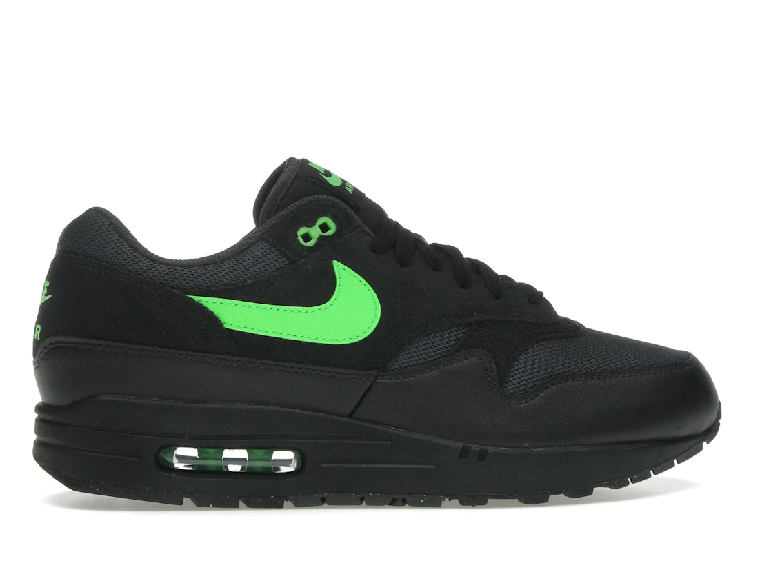 Vue 36 de Nike Air Max 1 Essential Black Green Strike