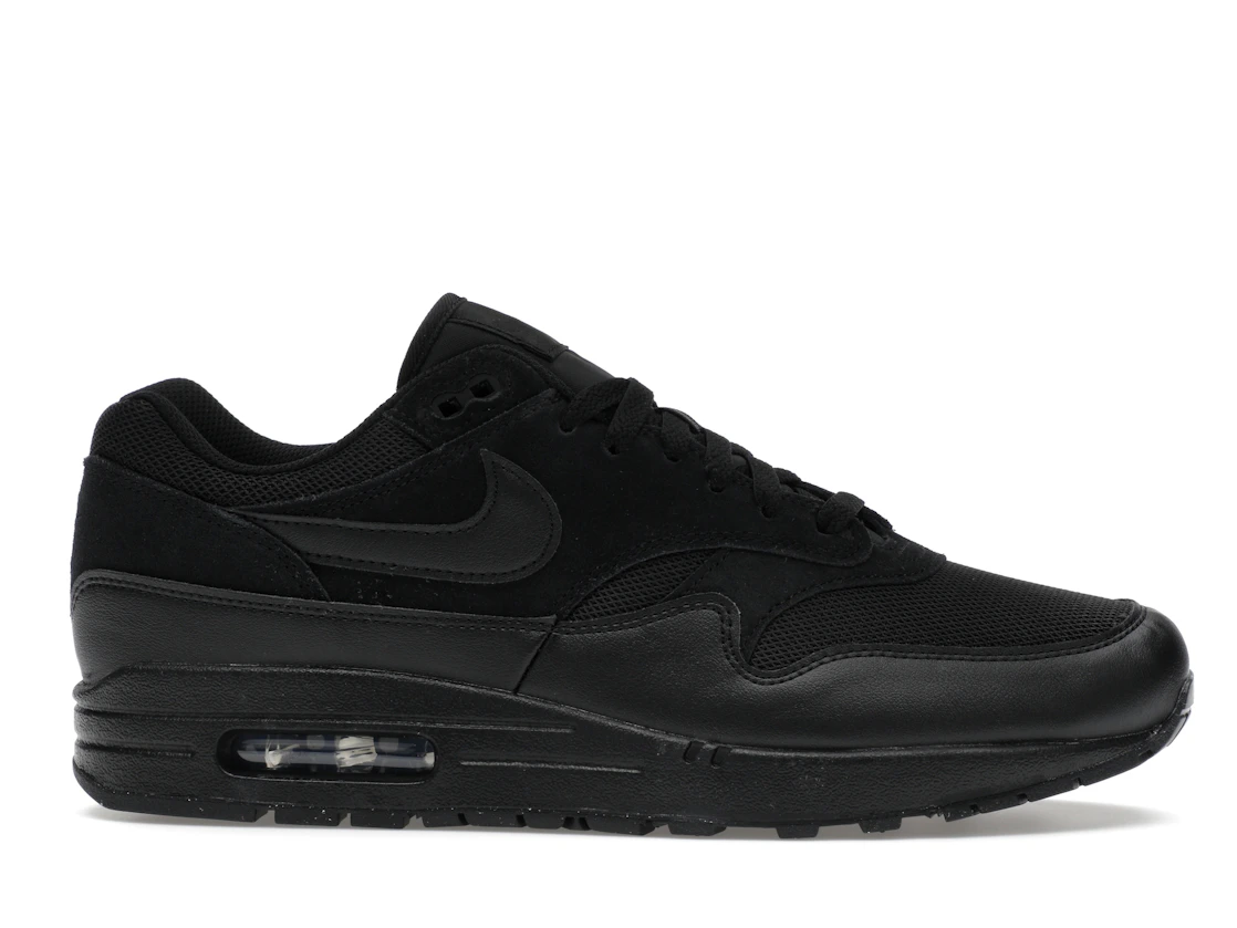 Vue 2 de Nike Air Max 1 Essential Triple Black