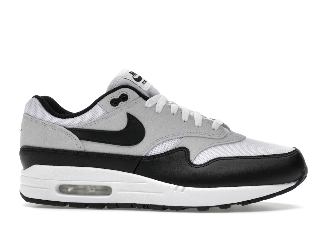 Vue 2 de Nike Air Max 1 Essential White Pure Platinum Black