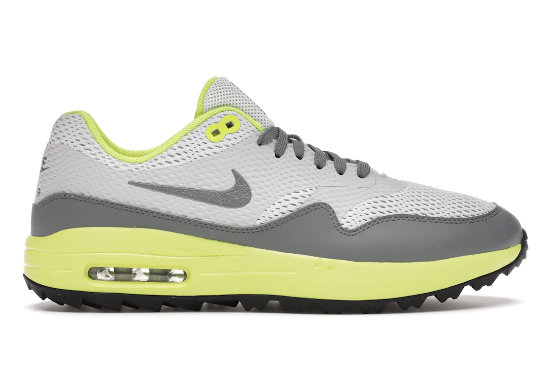 Vue 1 de Nike Air Max 1 Golf Grey Fog Lemon Venom