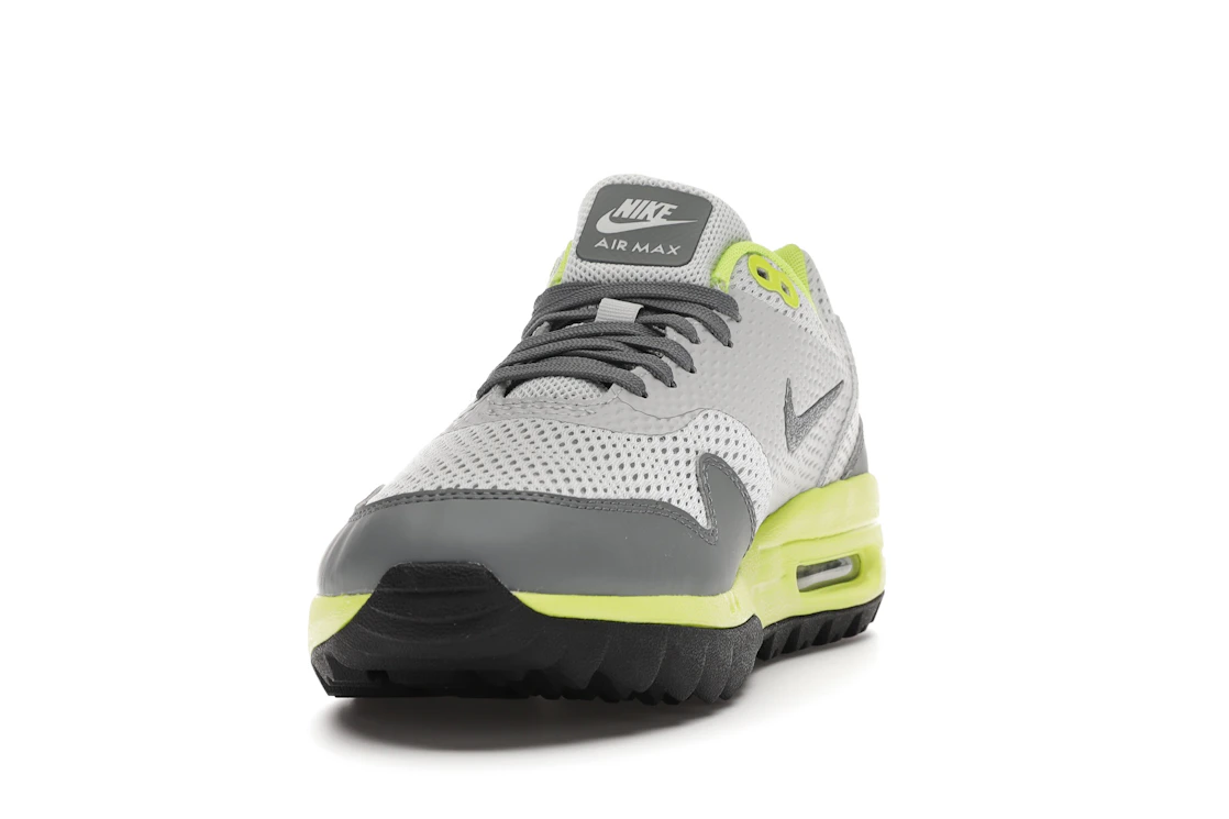 Vue 12 de Nike Air Max 1 Golf Grey Fog Lemon Venom