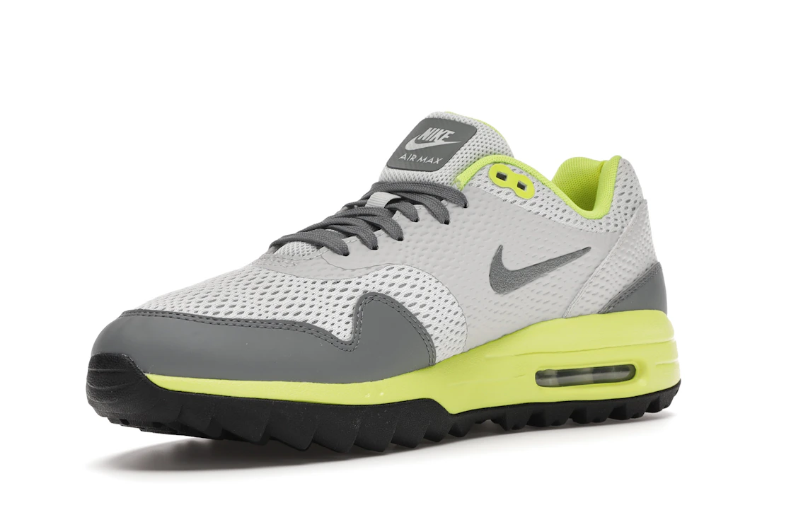 Vue 15 de Nike Air Max 1 Golf Grey Fog Lemon Venom