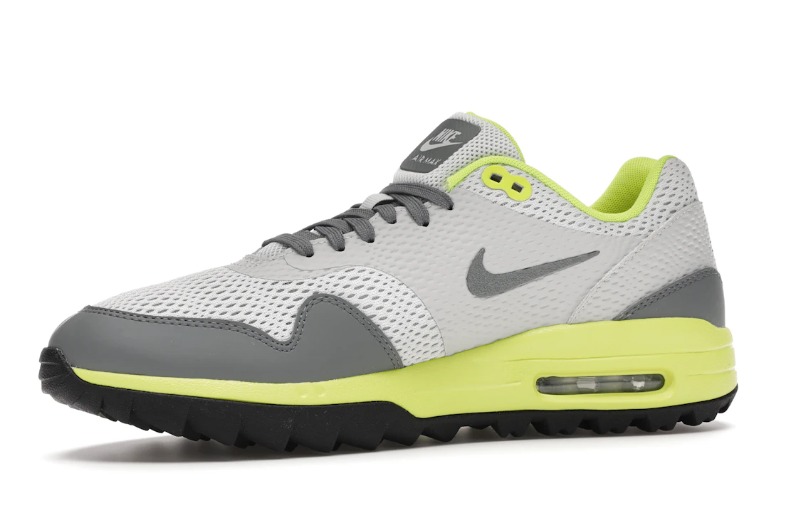 Vue 17 de Nike Air Max 1 Golf Grey Fog Lemon Venom