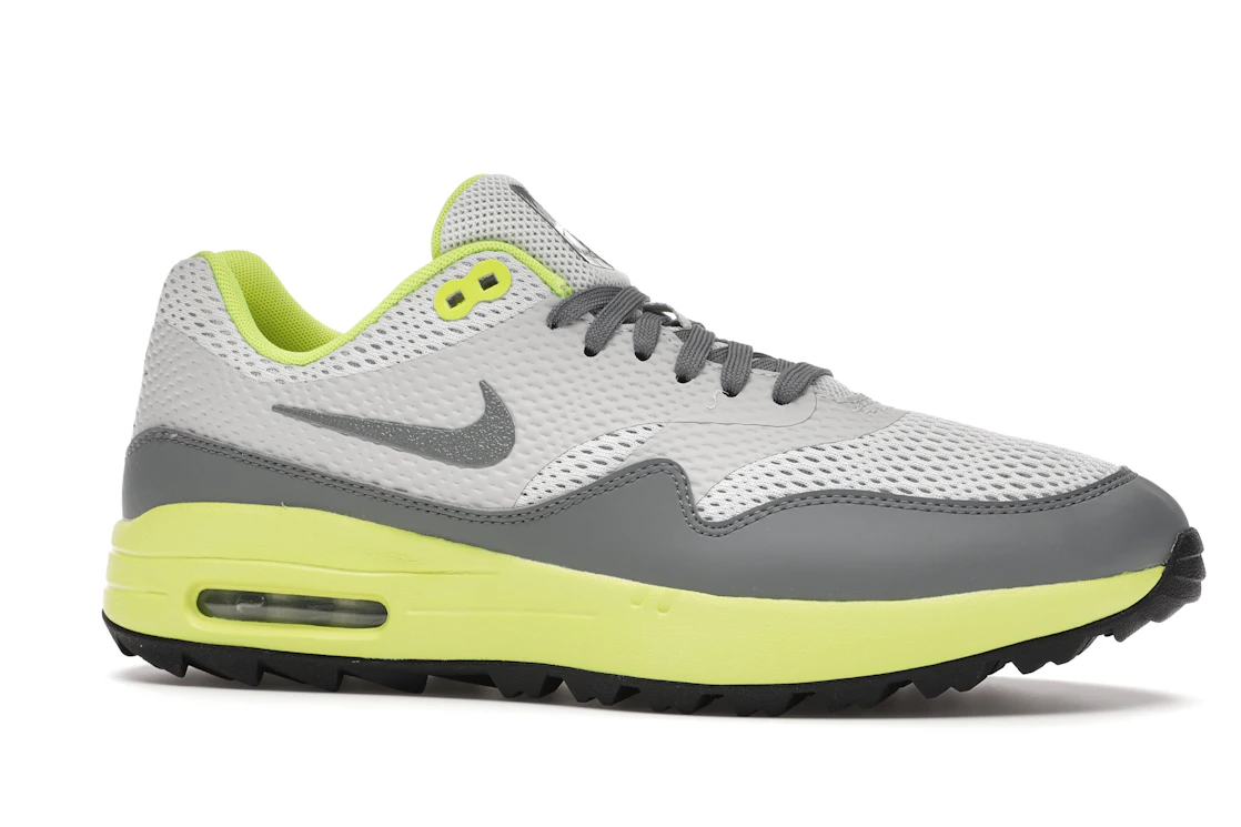 Vue 3 de Nike Air Max 1 Golf Grey Fog Lemon Venom