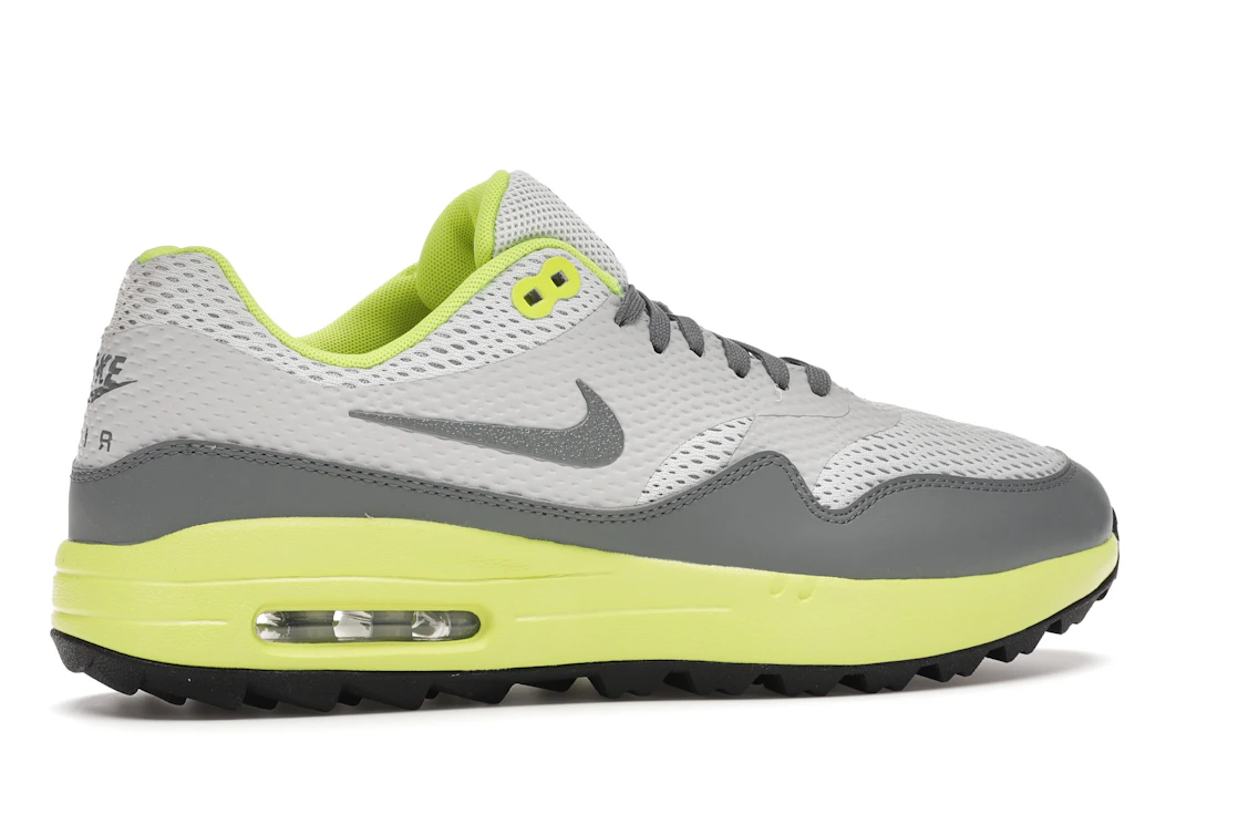 Vue 35 de Nike Air Max 1 Golf Grey Fog Lemon Venom