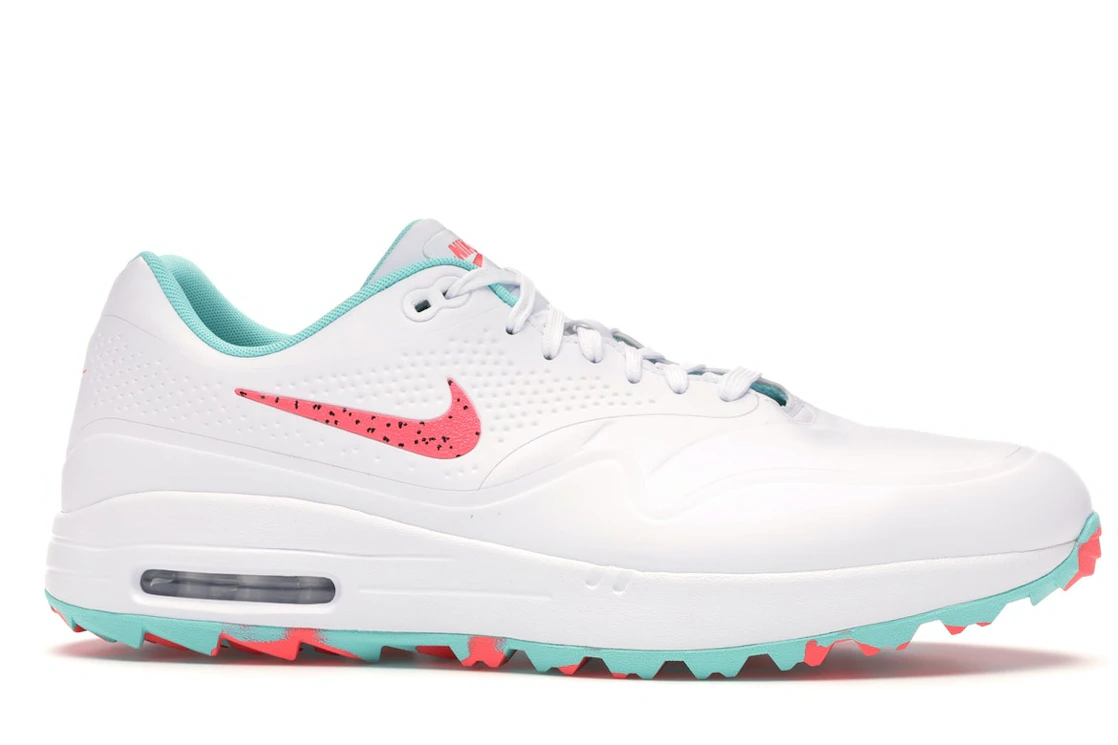 Vue 2 de Nike Air Max 1 Golf White Aurora Hot Punch
