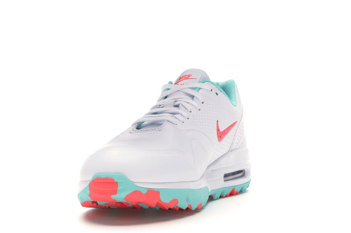 Vue 12 de Nike Air Max 1 Golf White Aurora Hot Punch