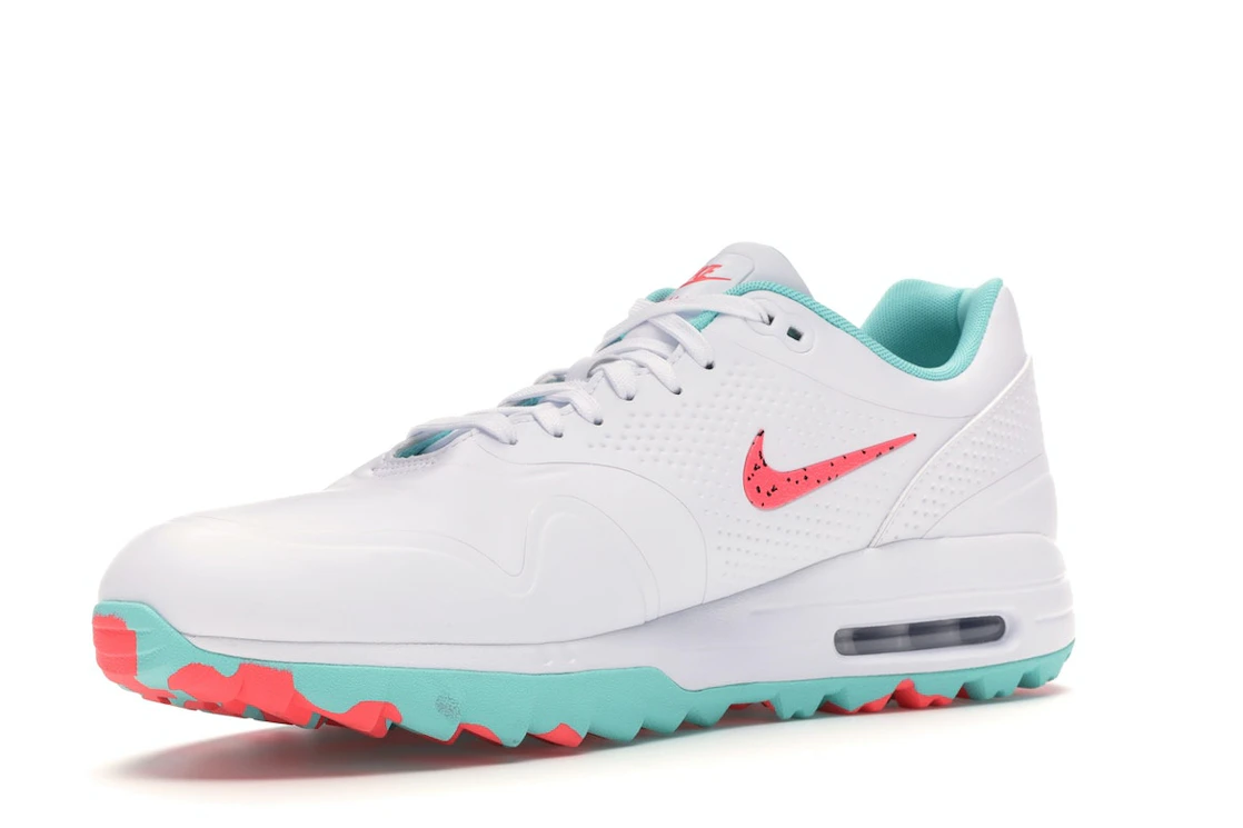 Vue 15 de Nike Air Max 1 Golf White Aurora Hot Punch