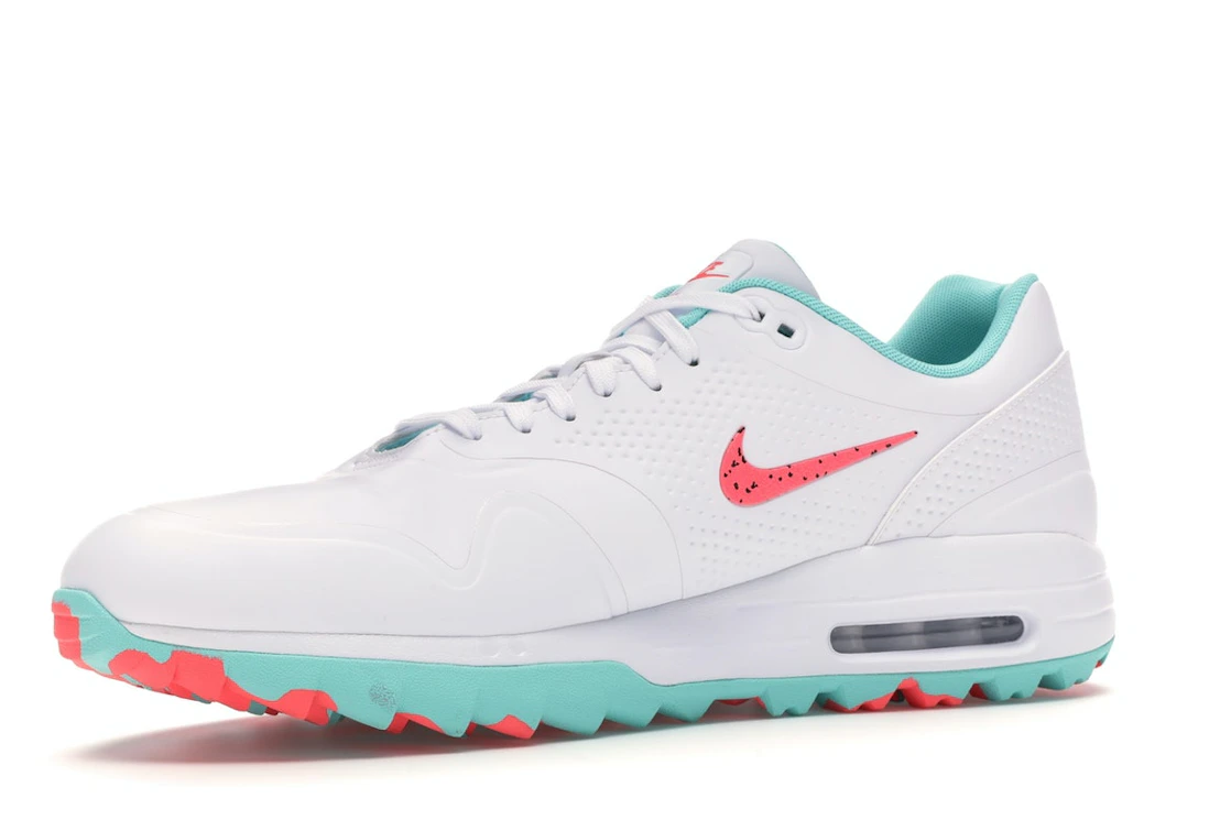 Vue 16 de Nike Air Max 1 Golf White Aurora Hot Punch