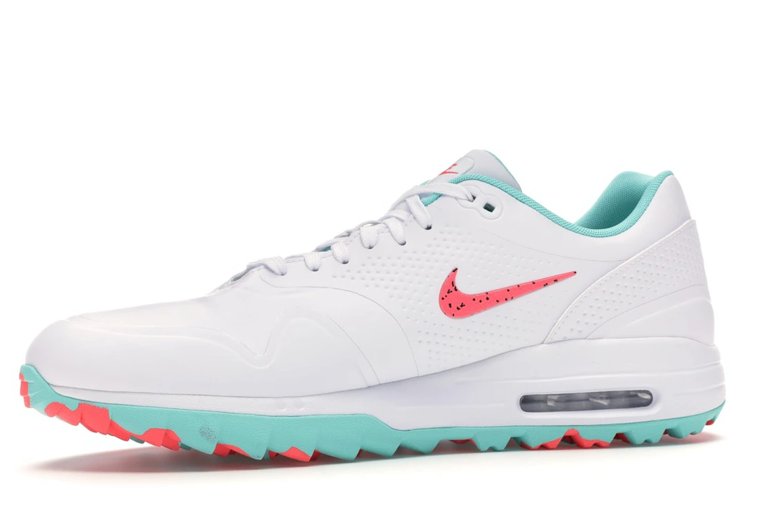 Vue 17 de Nike Air Max 1 Golf White Aurora Hot Punch